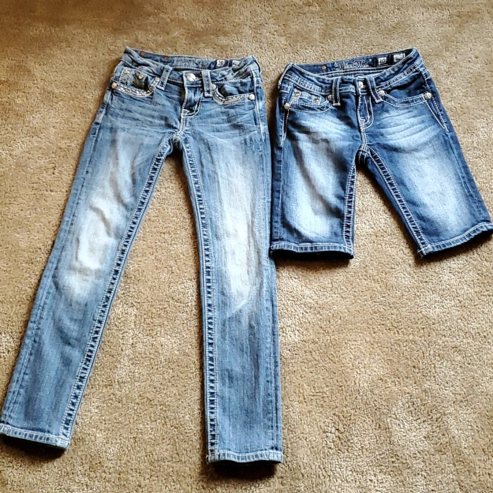 Miss Me bermuda shorts and jeans